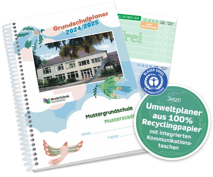 Umweltplaner aus 100% Recyclingpapier